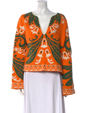 Emilio Pucci Printed V-Neck Tunic