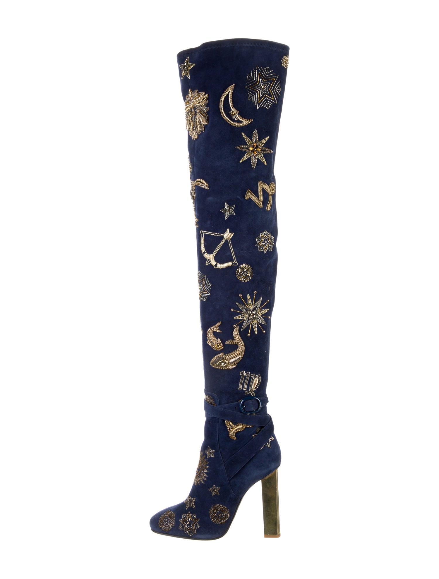 Emilio Pucci Suede Patterned Boots