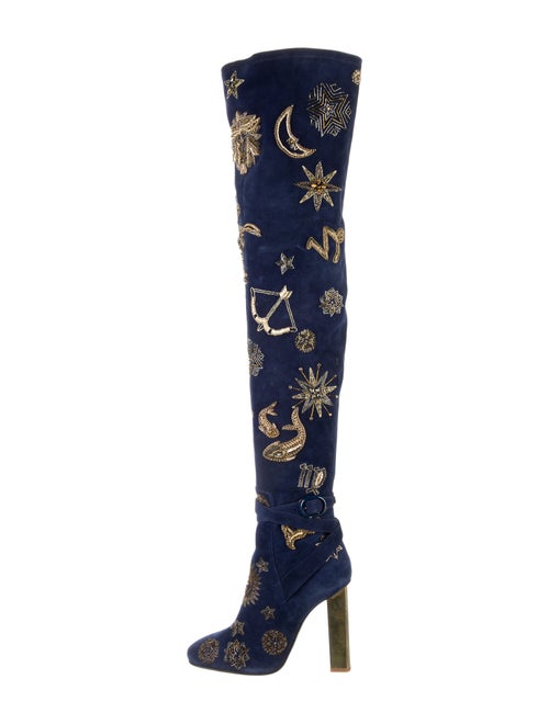 Emilio Pucci Suede Patterned Boots