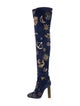 Emilio Pucci Suede Patterned Boots