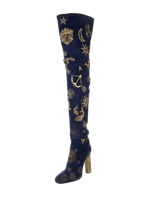 Emilio Pucci Suede Patterned Boots