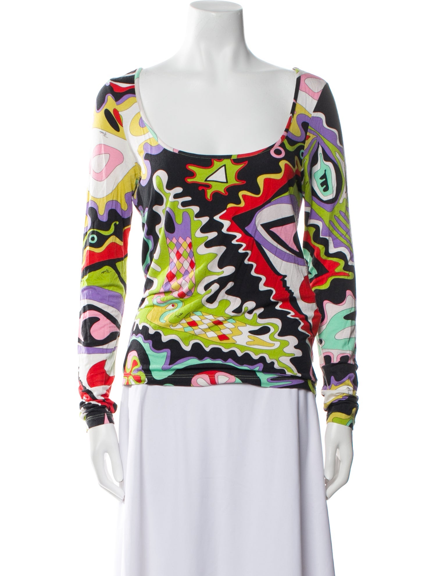 Emilio Pucci Printed Scoop Neck Sweatshirt