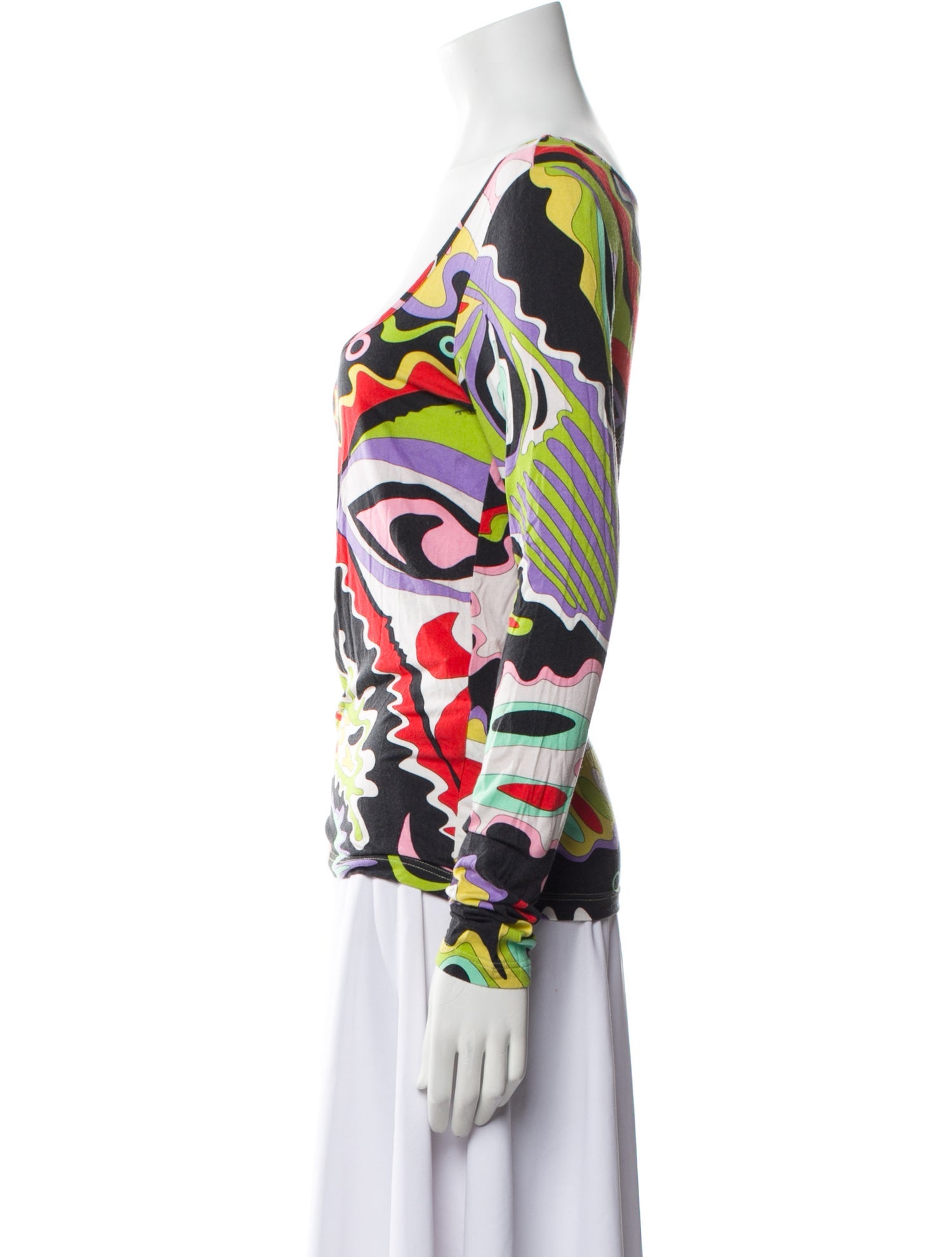 Emilio Pucci Printed Scoop Neck Sweatshirt