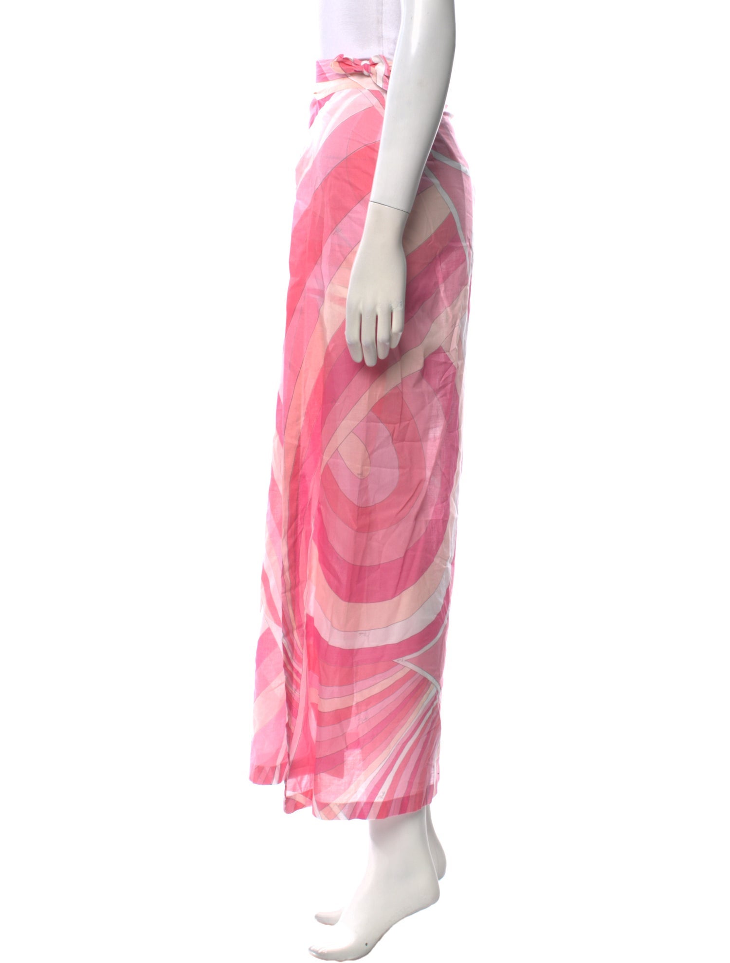 Emilio Pucci Silk Midi Length Skirt