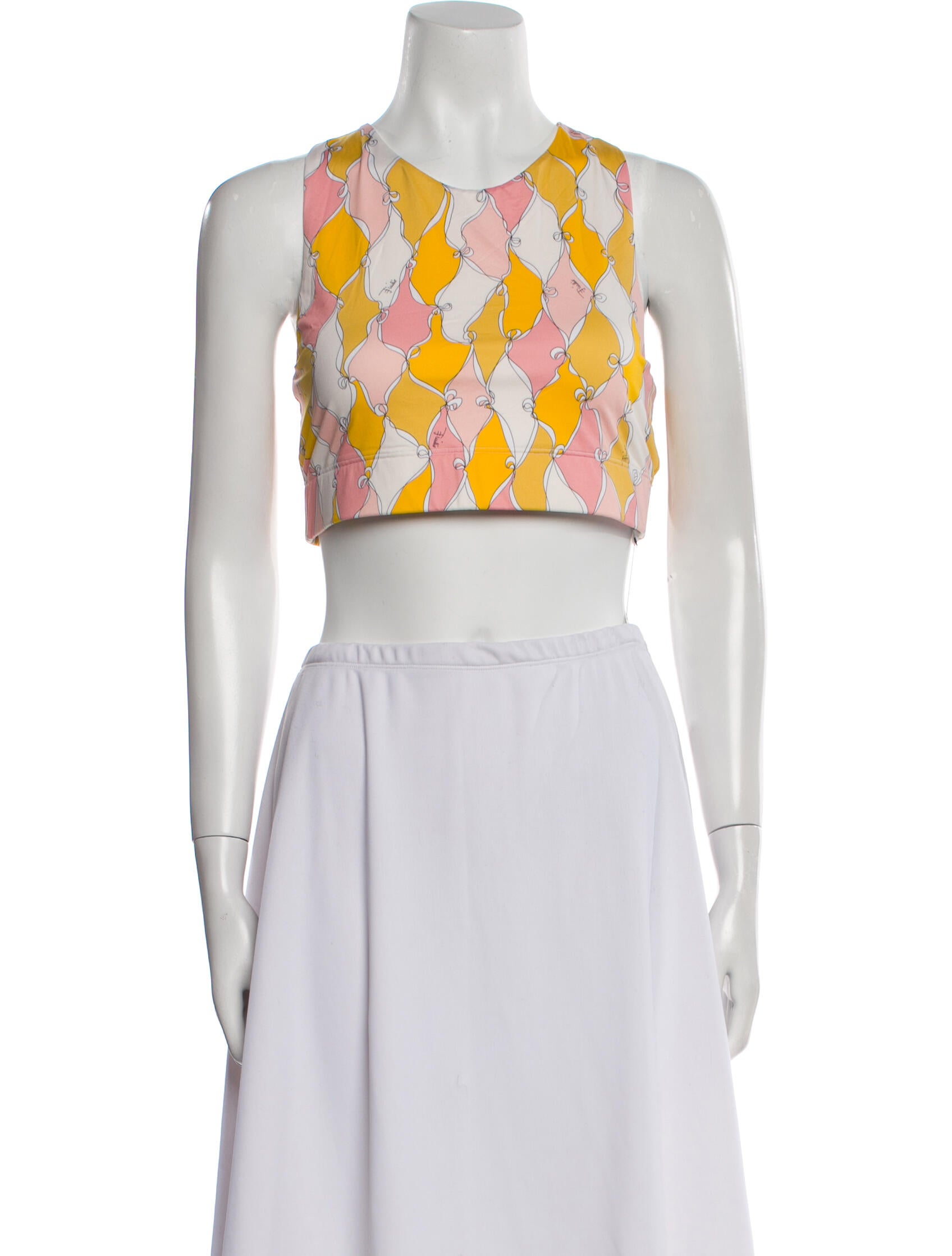 Emilio Pucci Nylon Printed Crop Top