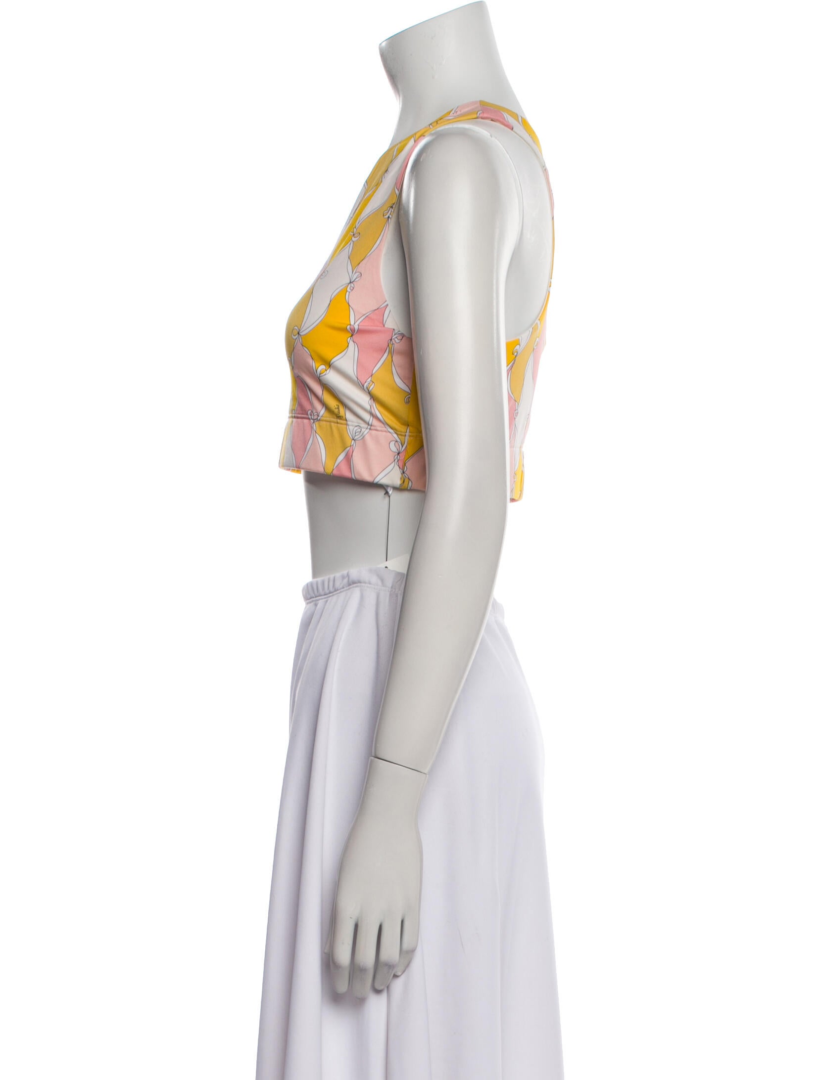 Emilio Pucci Nylon Printed Crop Top
