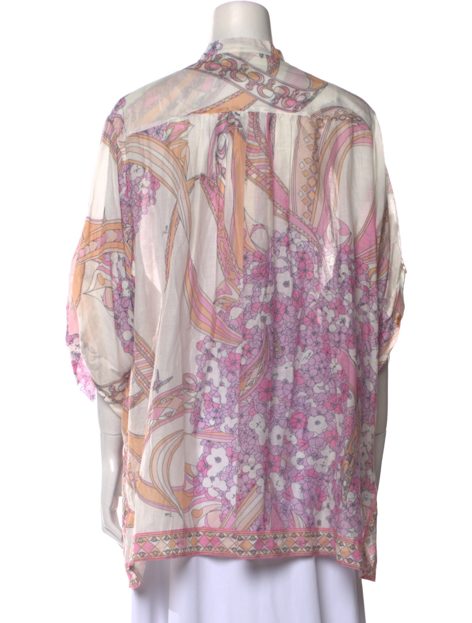 Emilio Pucci Printed Mock Neck Tunic