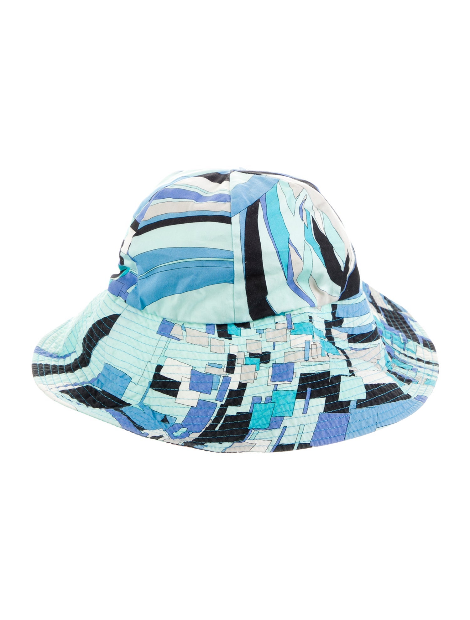 Emilio Pucci Blue pattern print cotton Emilio Pucci hat.