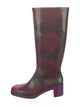 Emilio Pucci Rubber Colorblock Pattern Rain Boots