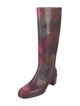 Emilio Pucci Rubber Colorblock Pattern Rain Boots