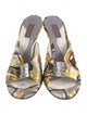 Emilio Pucci Satin Printed Slides