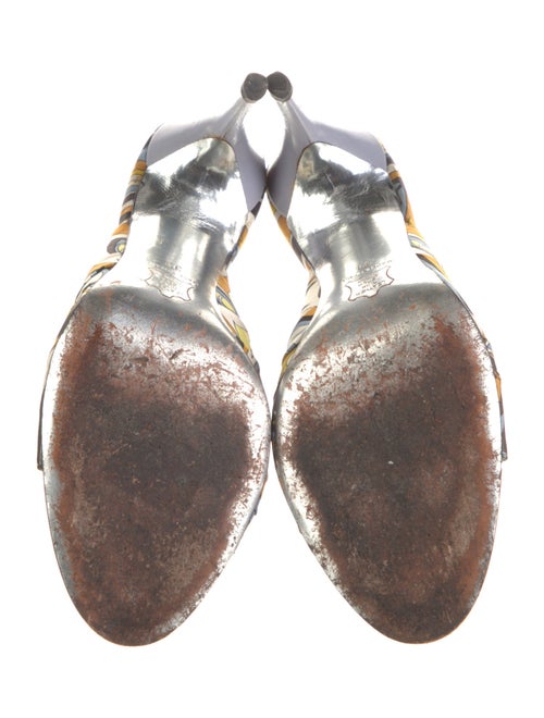 Emilio Pucci Satin Printed Slides