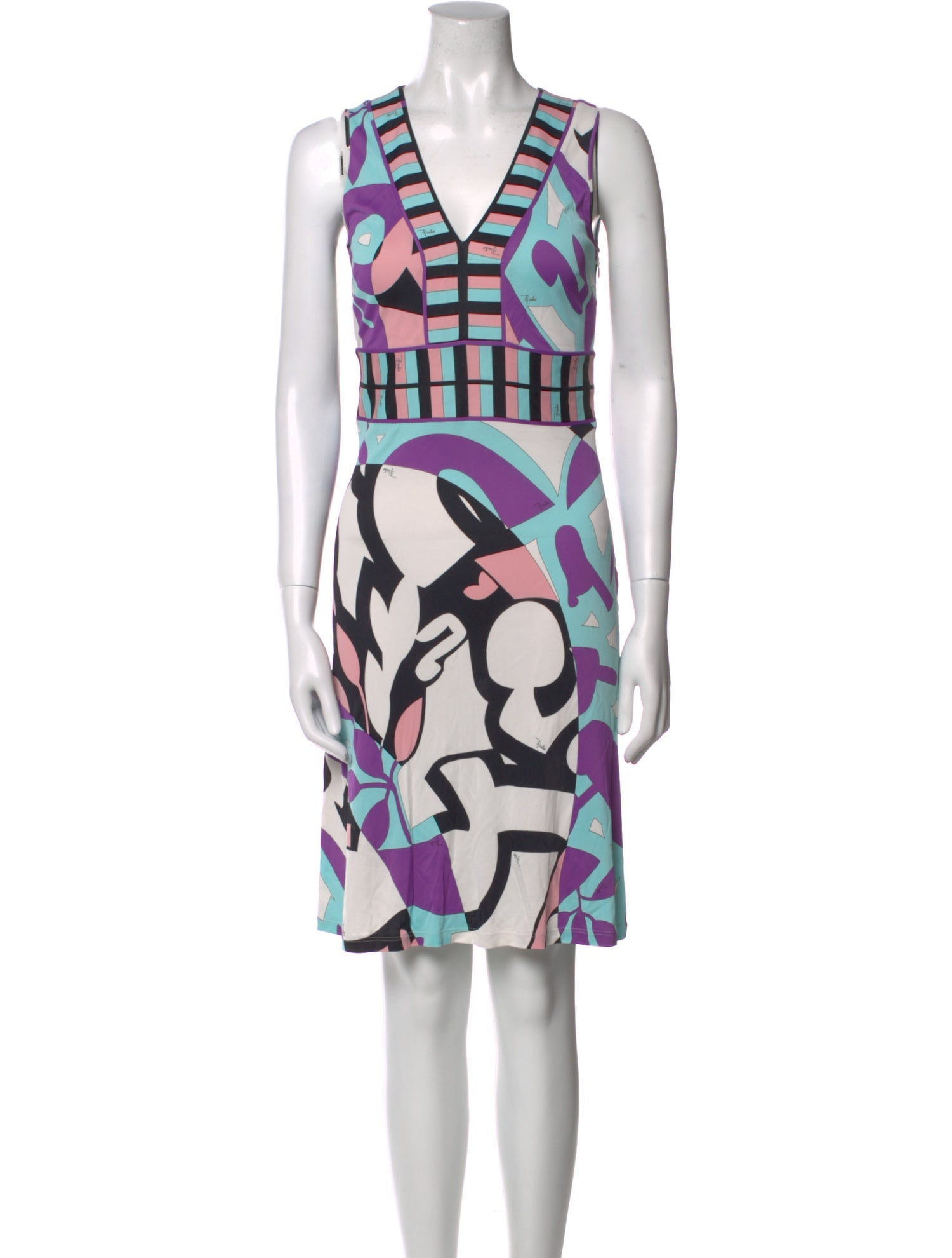 Emilio Pucci Printed Knee-Length Dress