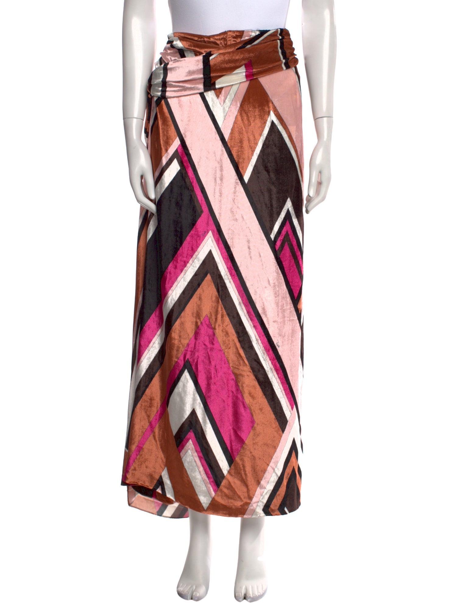 Emilio Pucci Striped Long Skirt