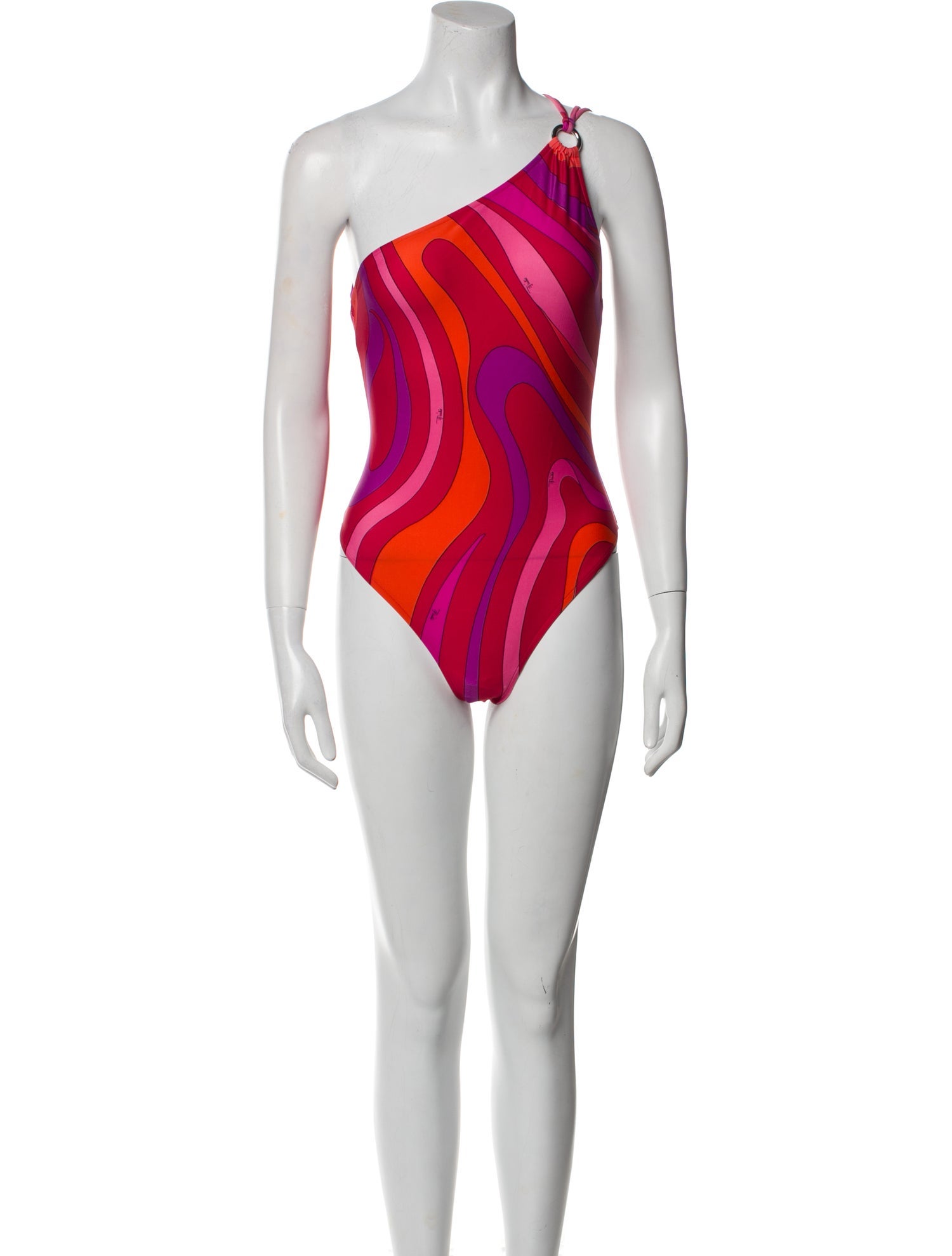 Emilio Pucci Printed Cutout Accent One-Piece