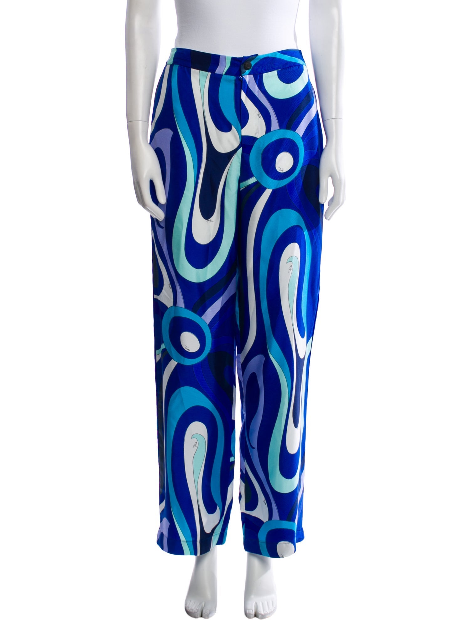 Emilio Pucci Silk Wide Leg Pants w/ Tags