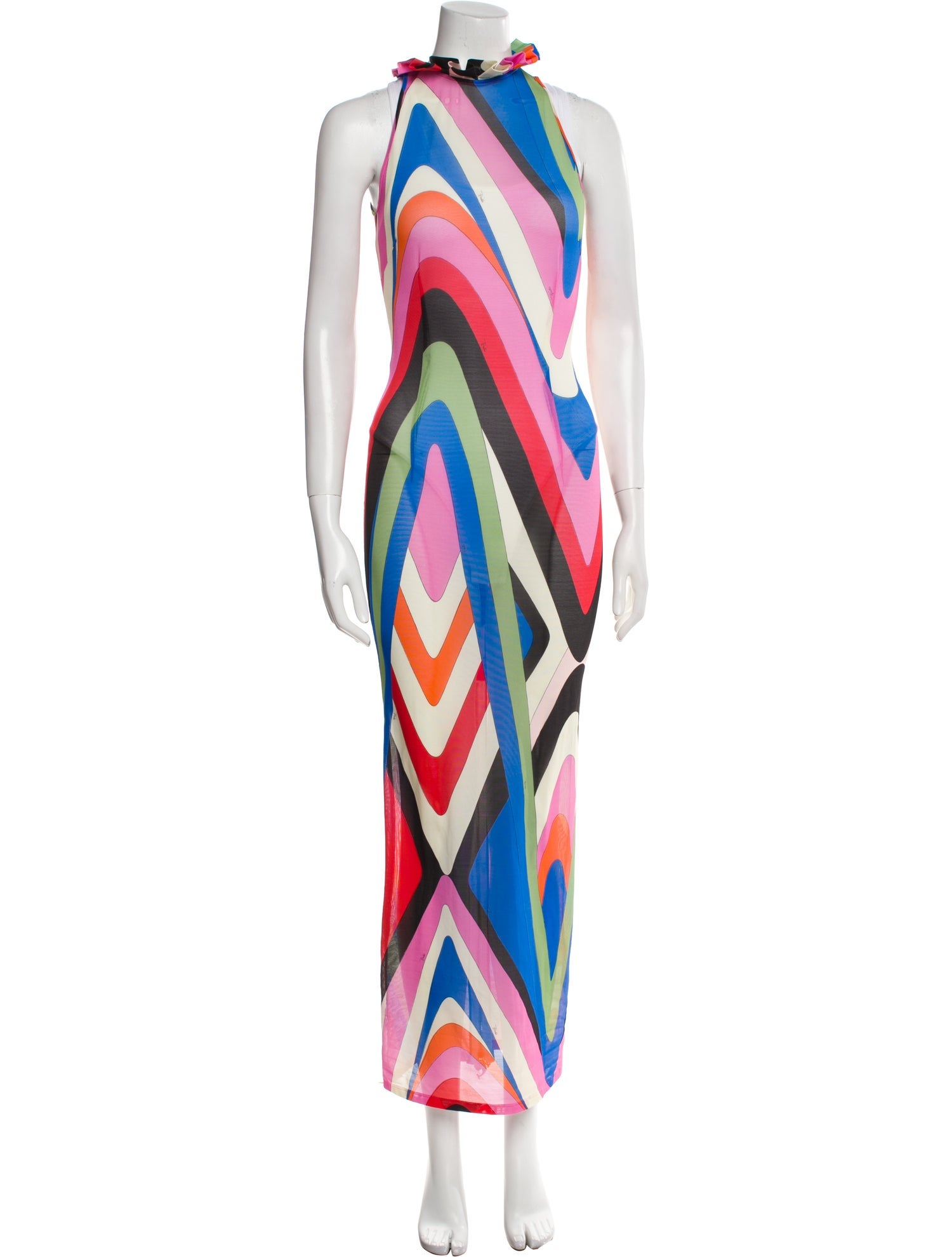 Emilio Pucci Printed Long Dress