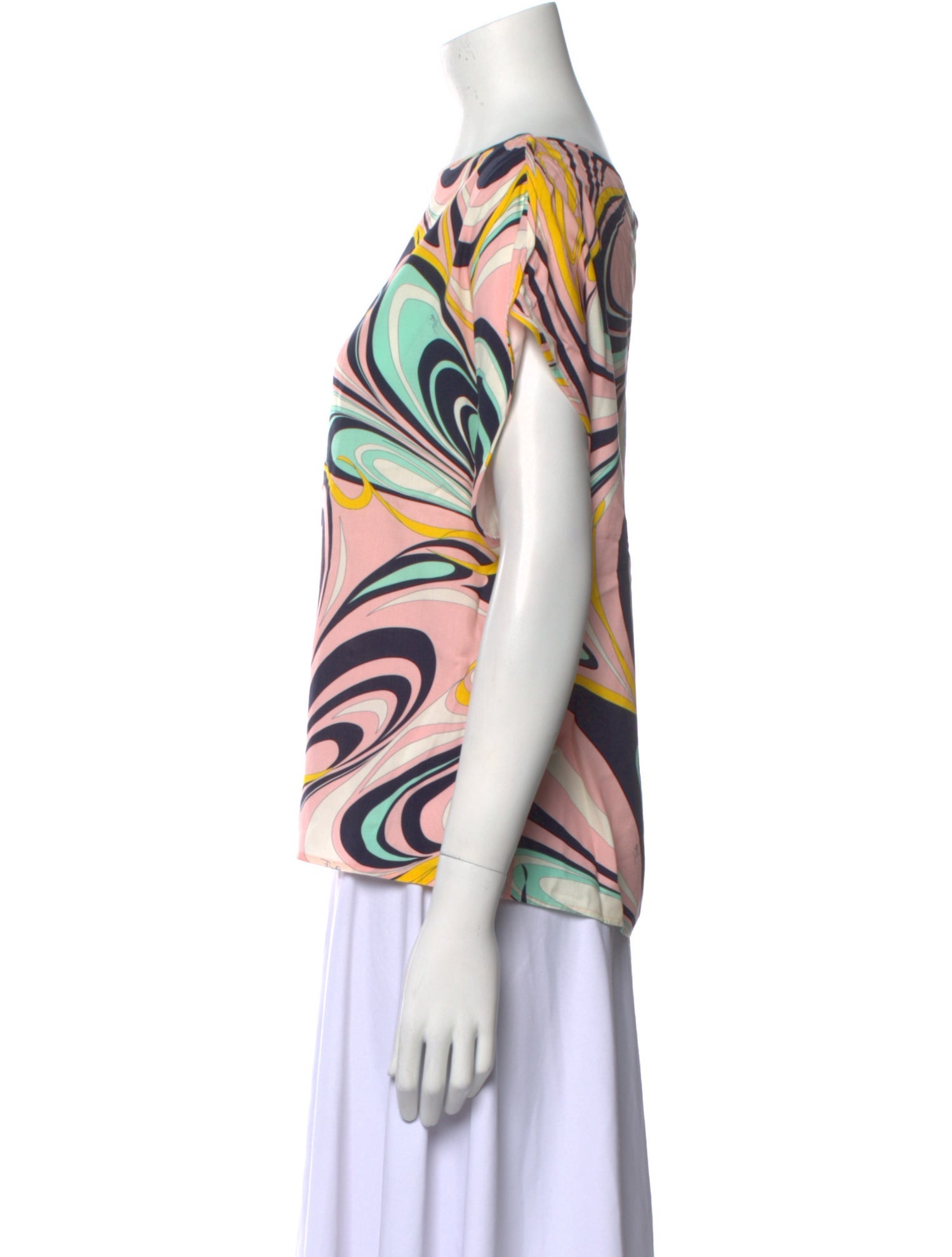 Emilio Pucci Silk Printed T-Shirt
