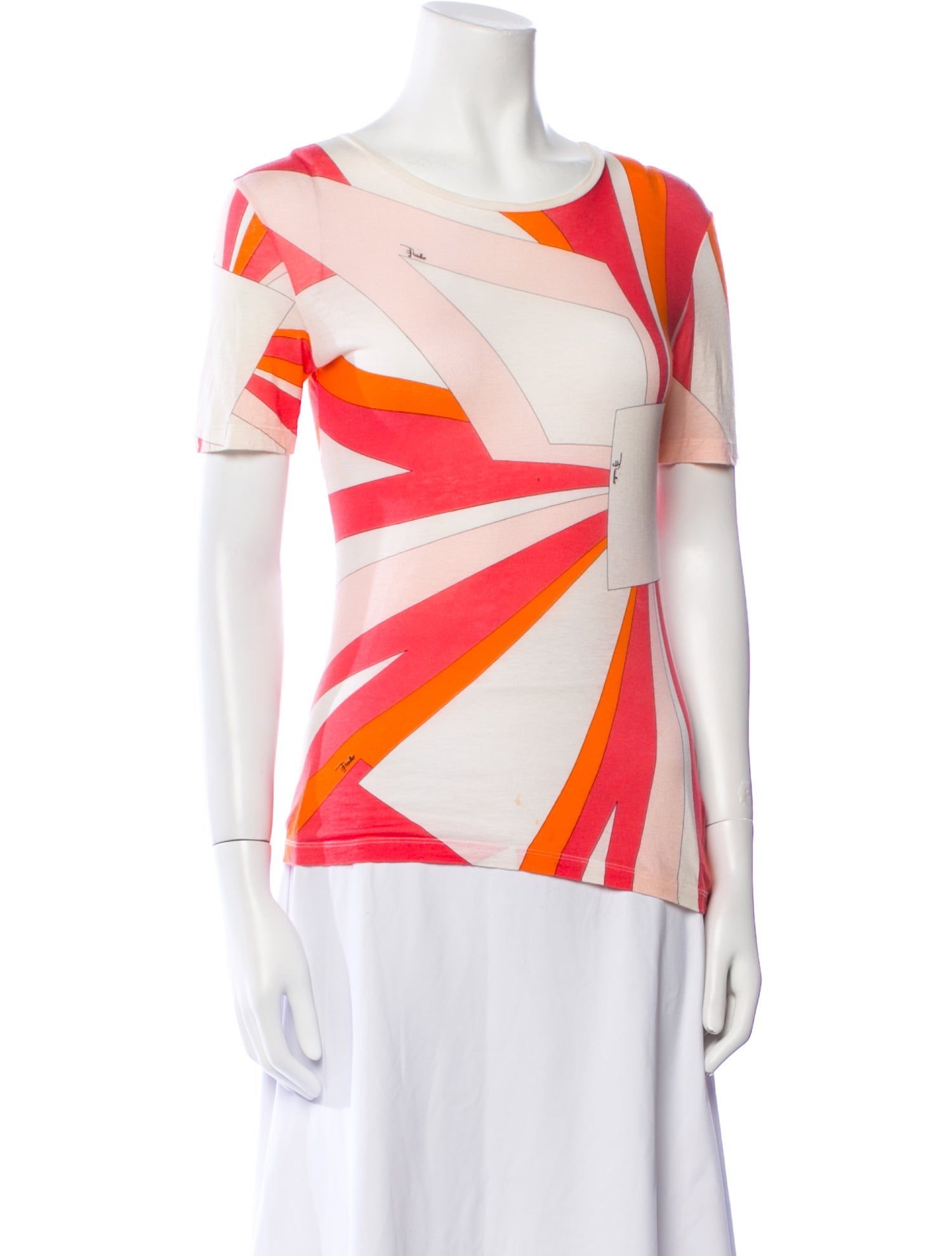 Emilio Pucci Printed Scoop Neck T-Shirt
