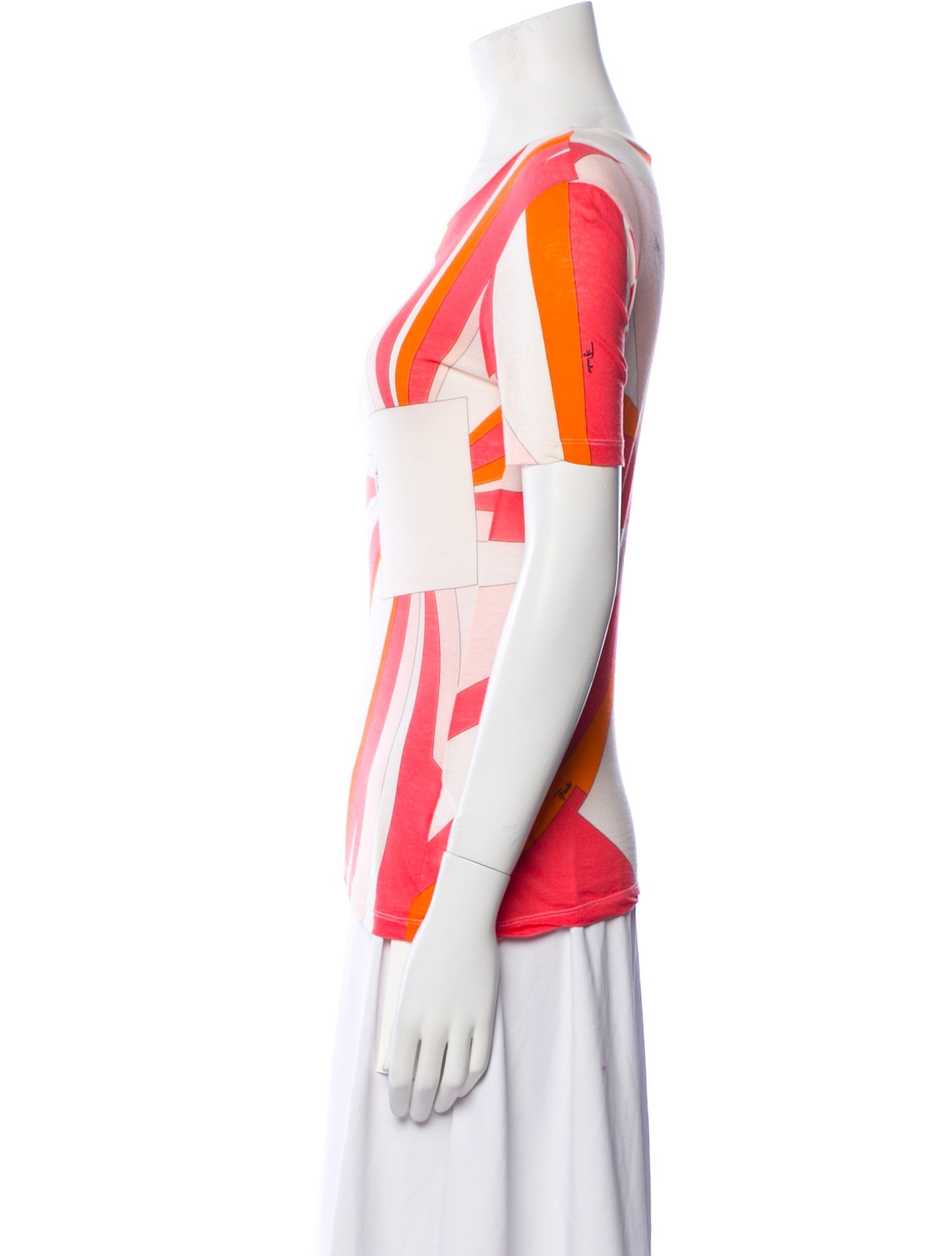 Emilio Pucci Printed Scoop Neck T-Shirt