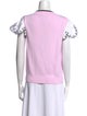 Emilio Pucci V-Neck Short Sleeve Top