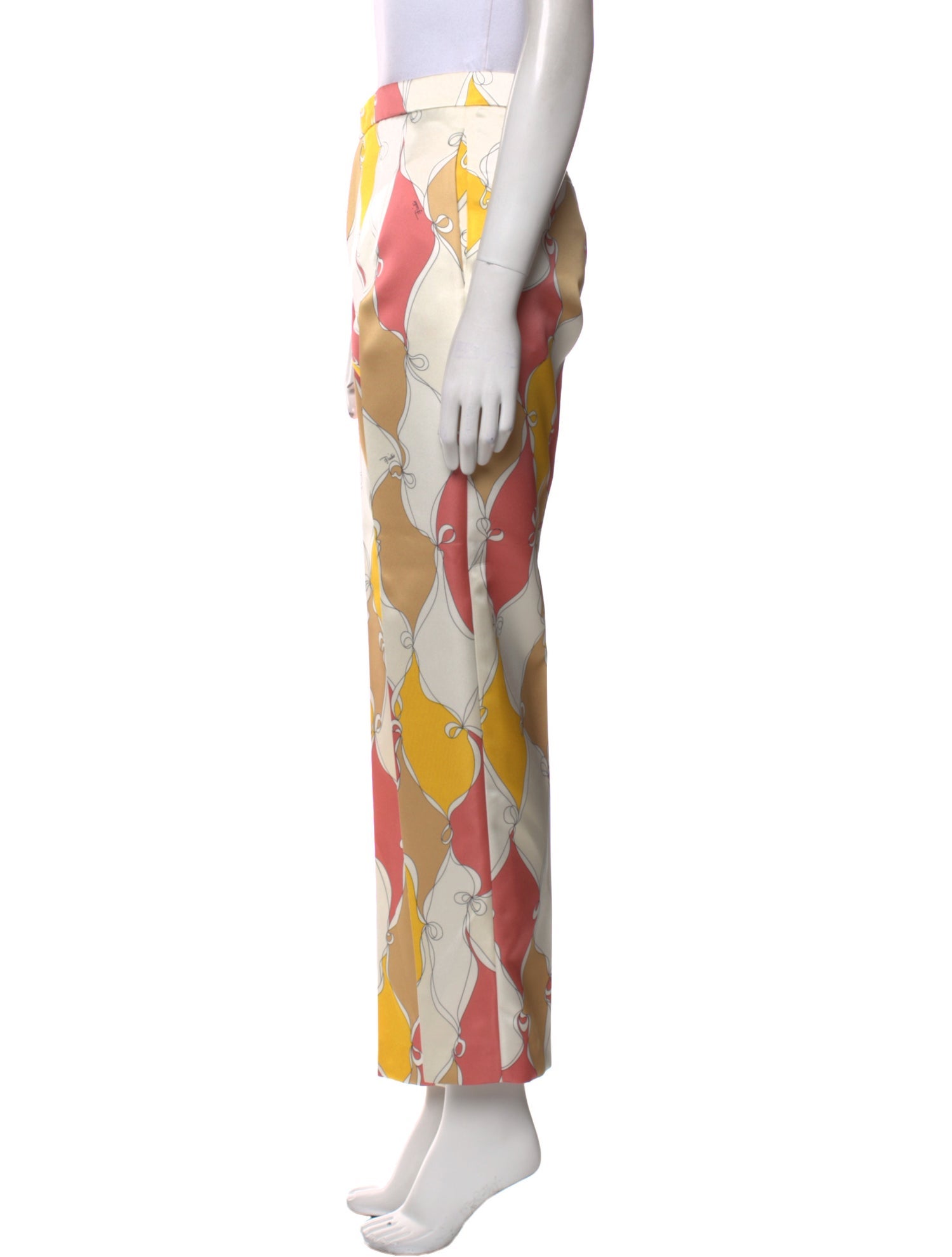 Emilio Pucci Printed Straight Leg Pants