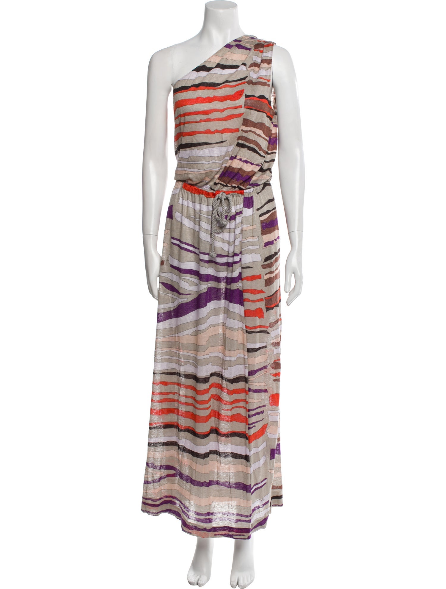 Emilio Pucci Striped Long Dress