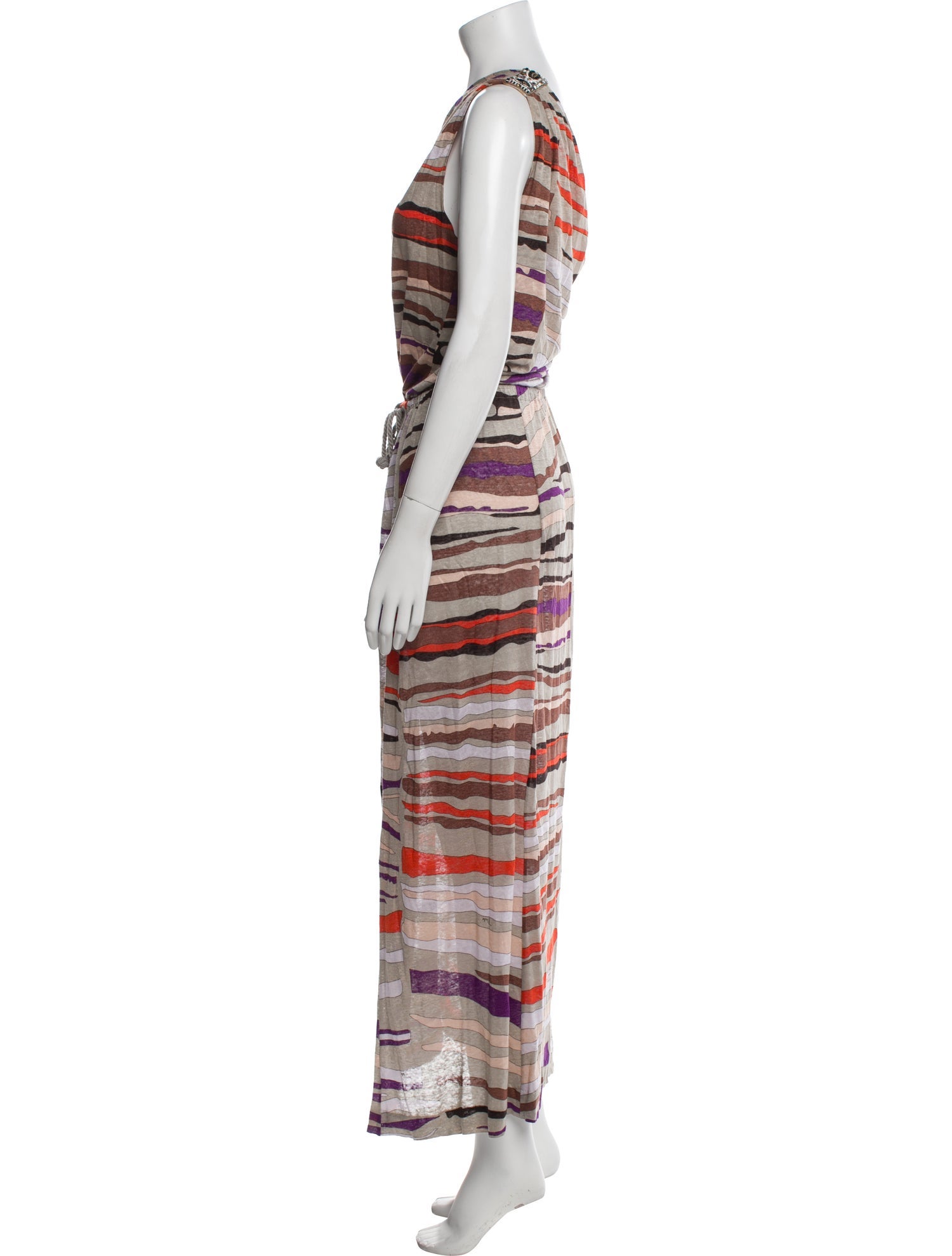 Emilio Pucci Striped Long Dress