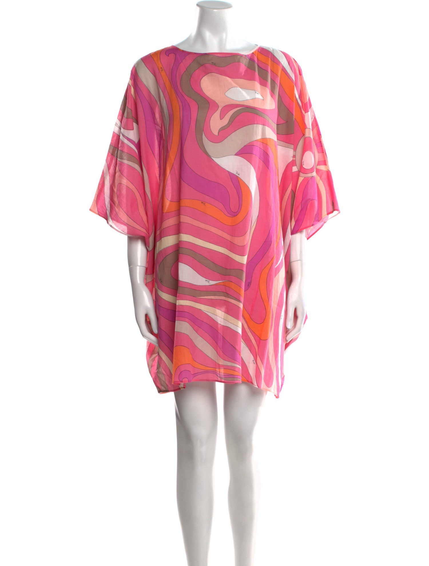 Emilio Pucci Printed Bateau Neckline Tunic