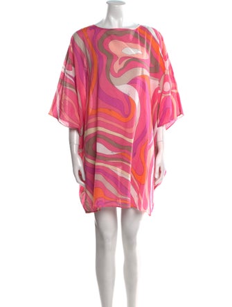 Emilio Pucci Printed Bateau Neckline Tunic