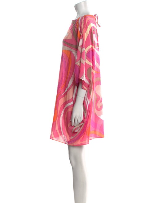 Emilio Pucci Printed Bateau Neckline Tunic