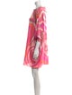 Emilio Pucci Printed Bateau Neckline Tunic