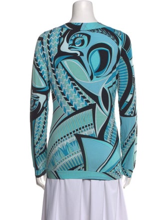 Emilio Pucci Printed Scoop Neck Tunic
