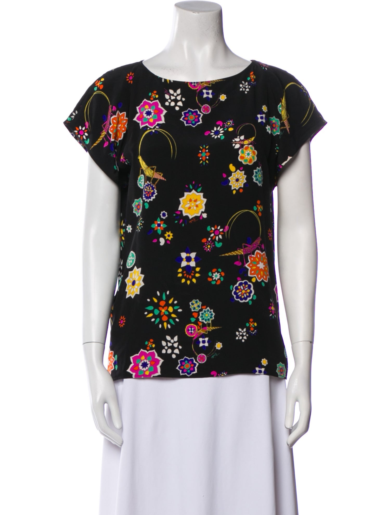 Emilio Pucci Printed Bateau Neckline T-Shirt