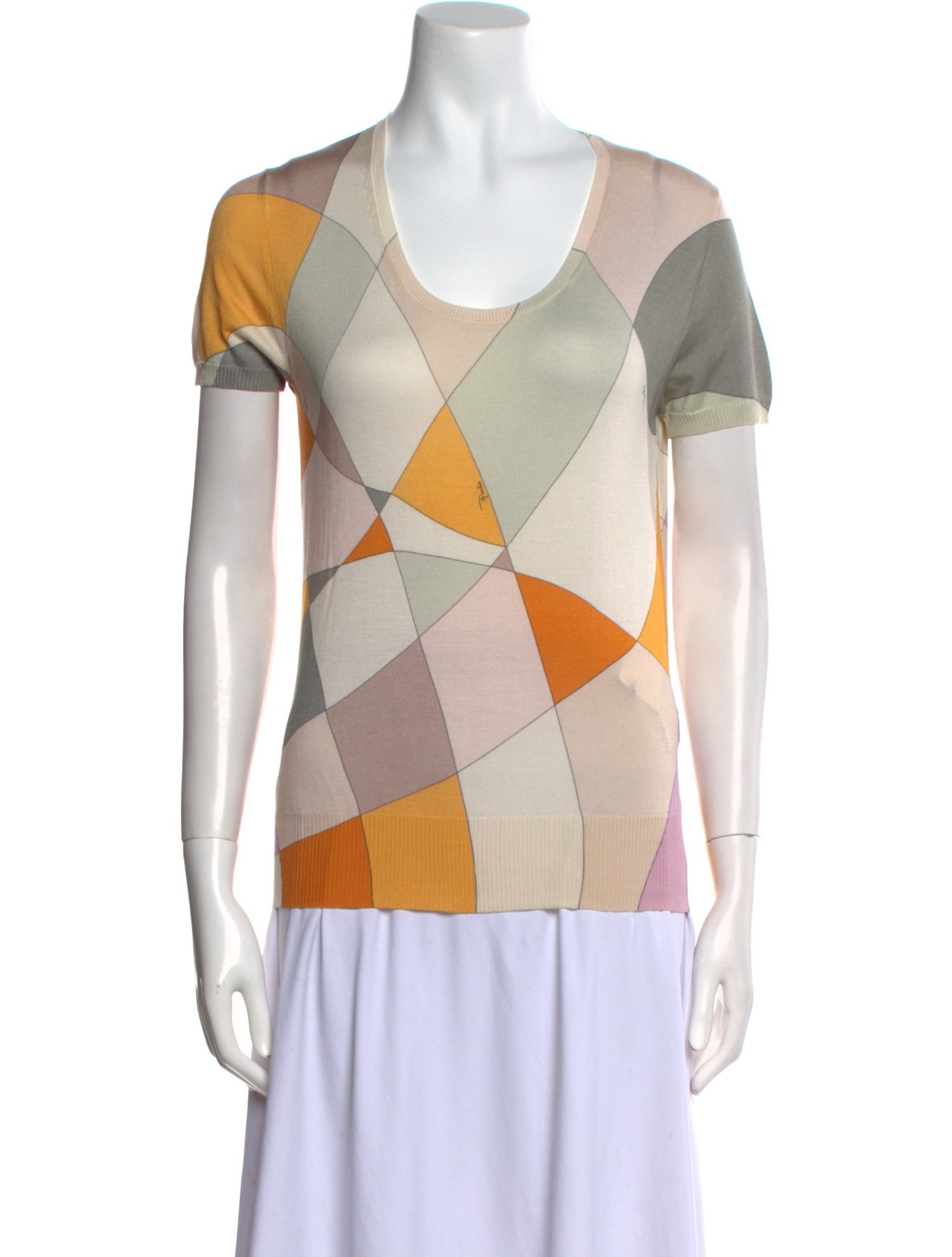 Emilio Pucci Silk Striped Top