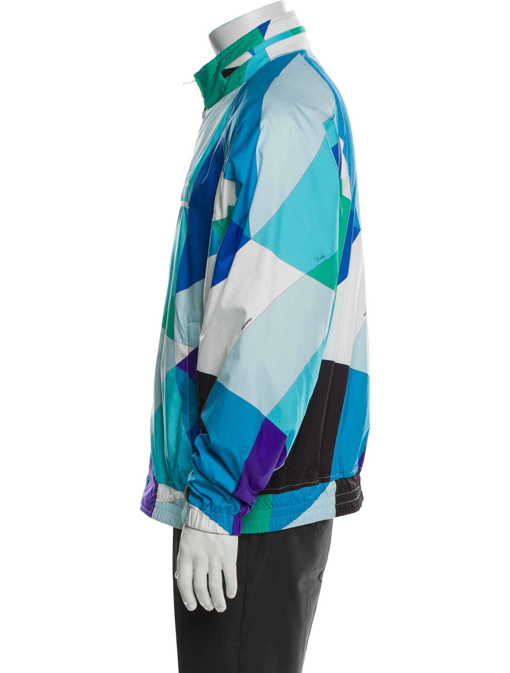 Supreme x Emilio Pucci Colorblock Pattern Windbreaker
