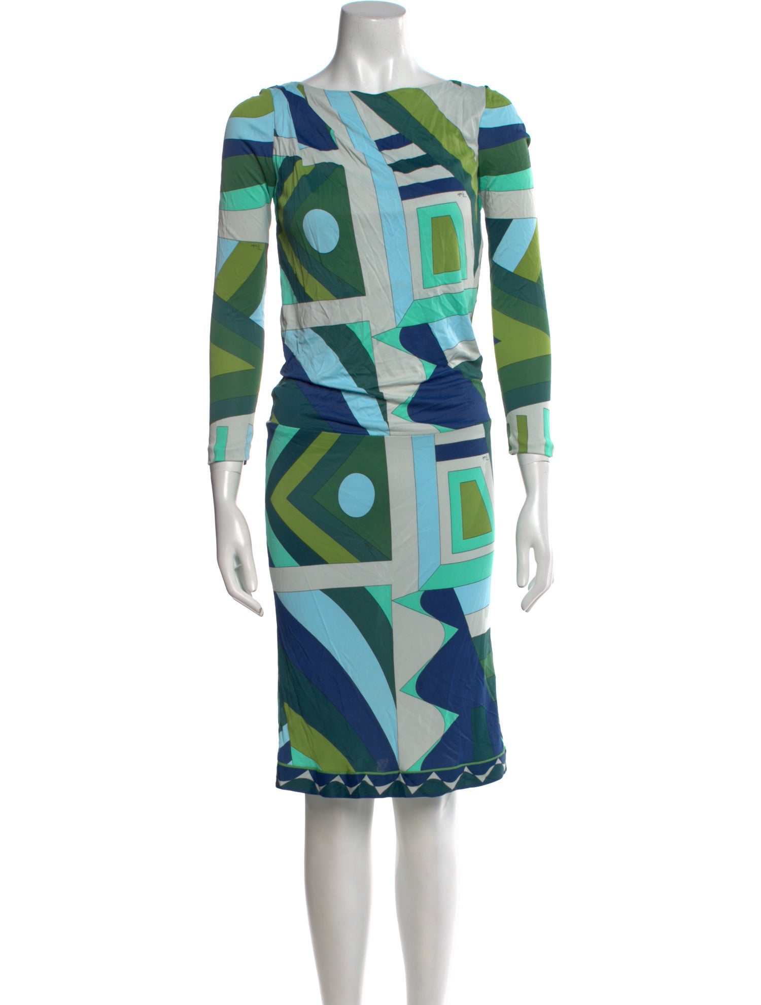 Emilio Pucci Printed Midi Length Dress
