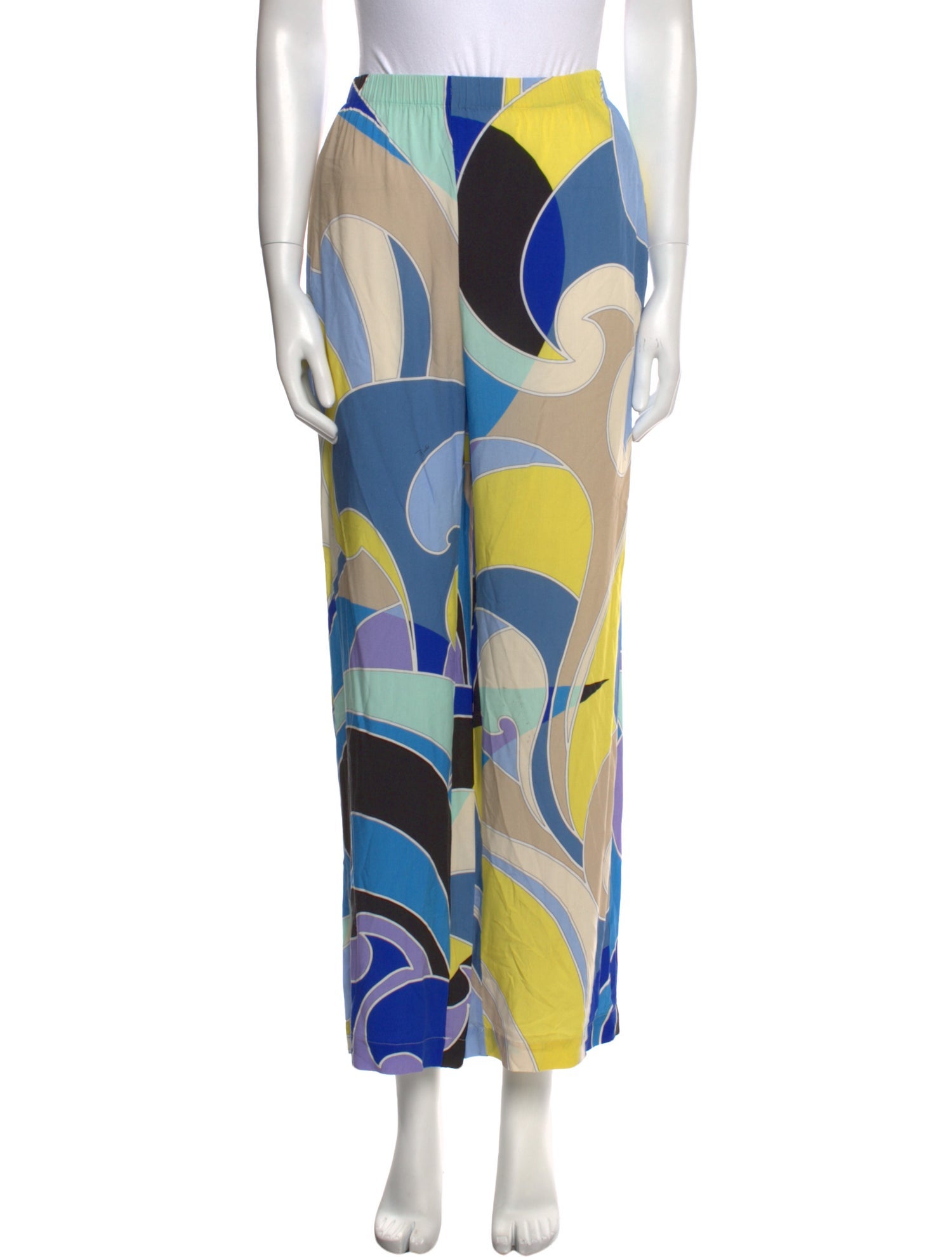 Emilio Pucci Printed Wide Leg Pants