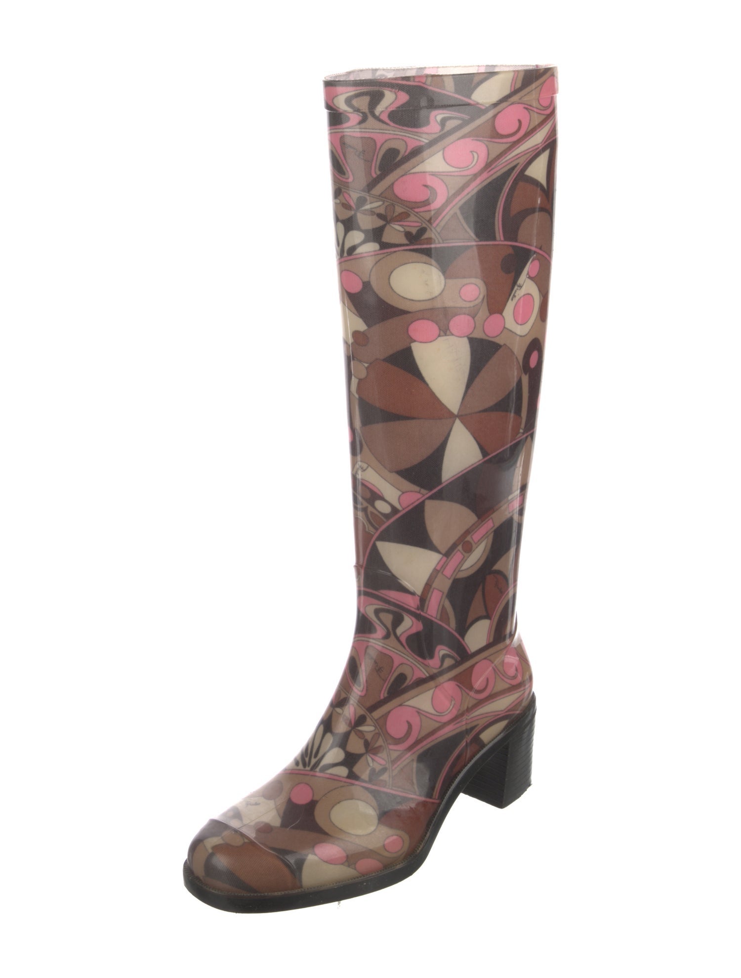 Emilio Pucci Rubber Printed Rain Boots
