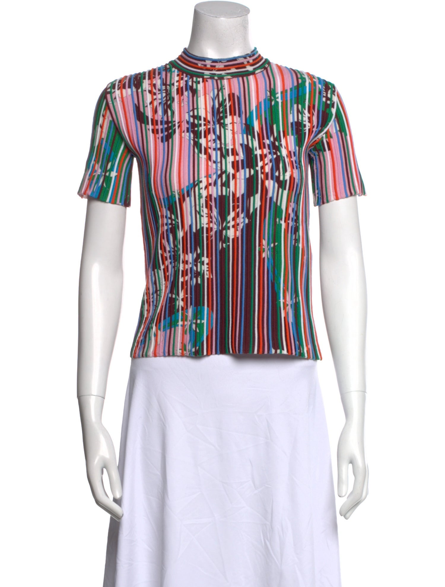 Emilio Pucci Virgin Wool Striped T-Shirt