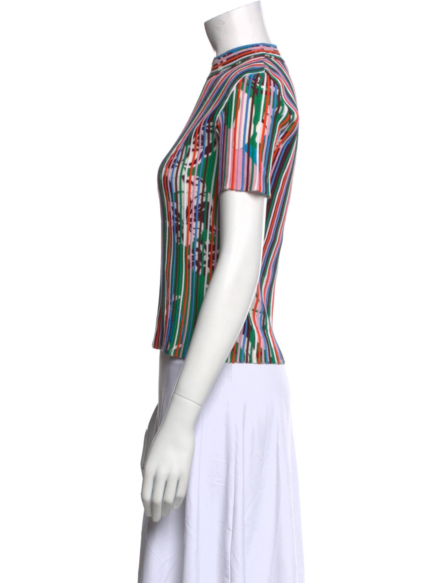 Emilio Pucci Virgin Wool Striped T-Shirt