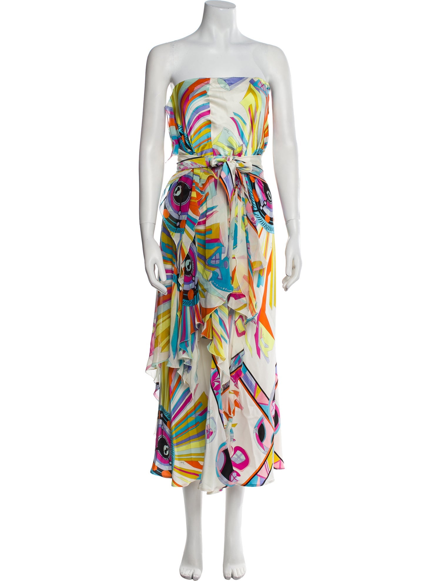Emilio Pucci Printed Midi Length Dress
