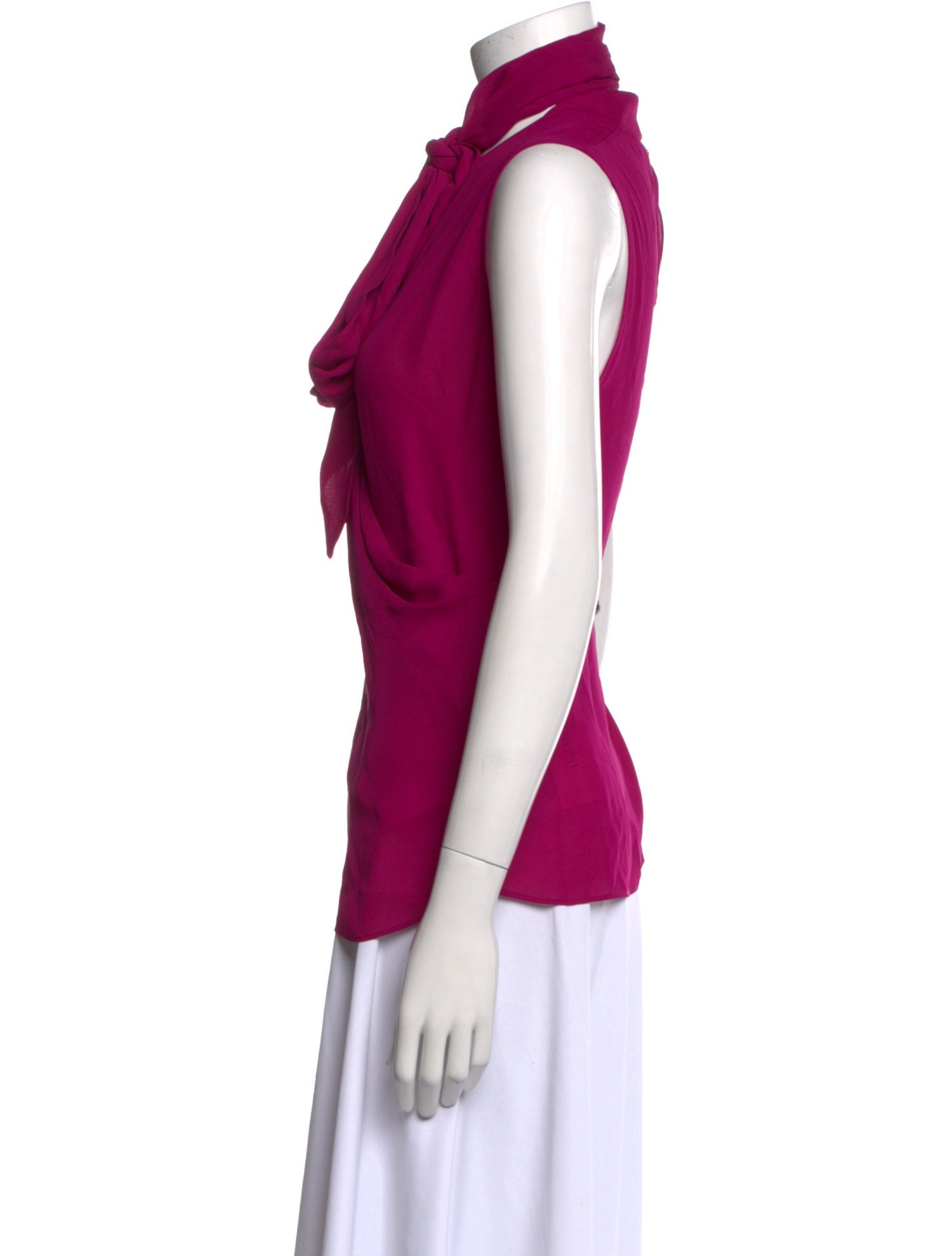 Emilio Pucci Silk Mock Neck Blouse