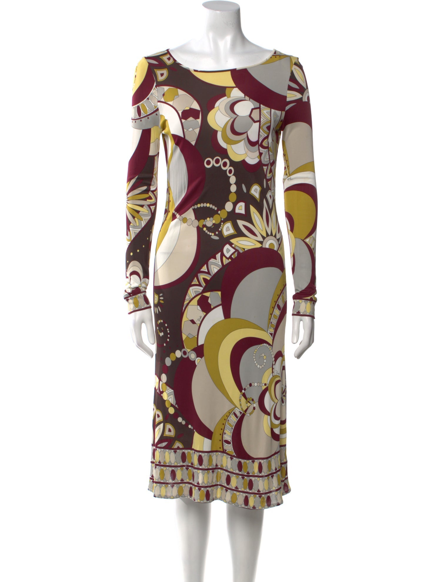 Emilio Pucci Printed Midi Length Dress