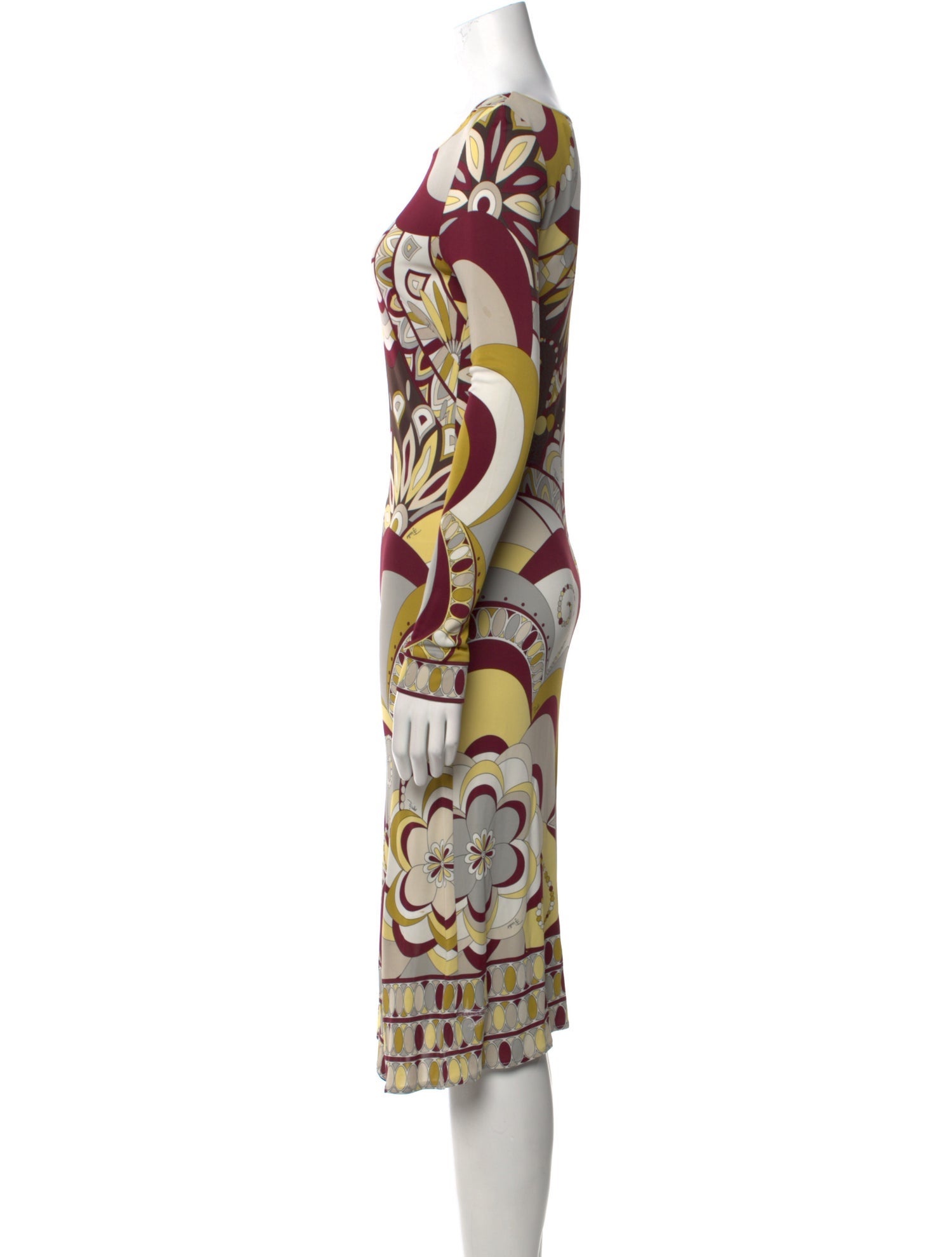 Emilio Pucci Printed Midi Length Dress