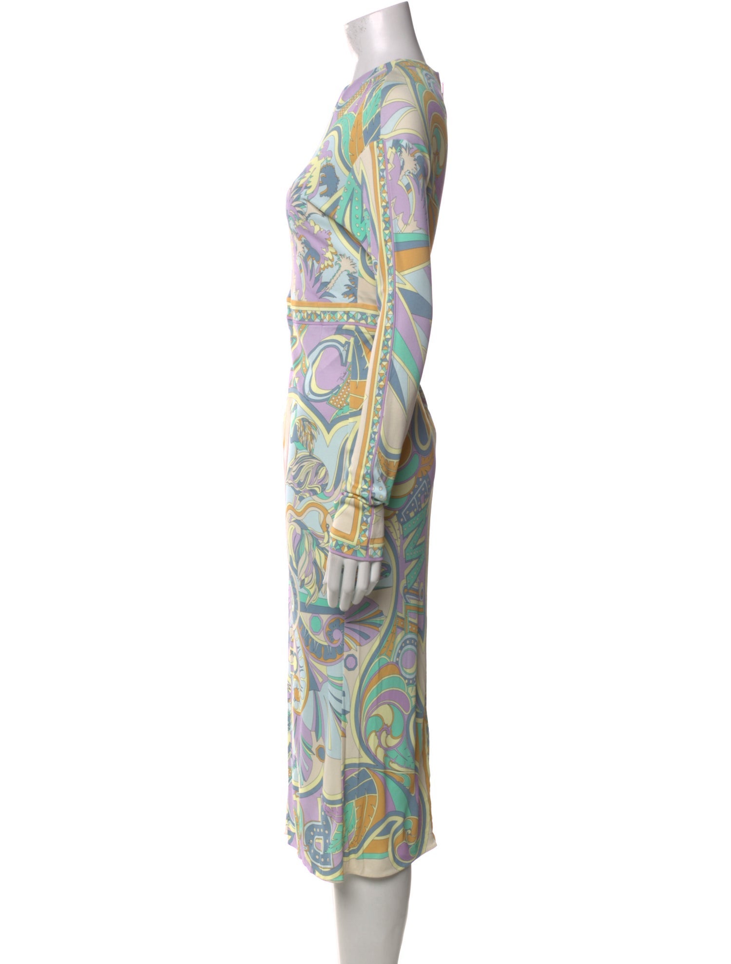 Emilio Pucci Printed Midi Length Dress