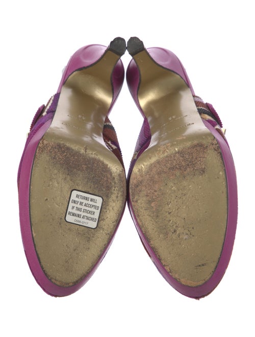 Emilio Pucci Colorblock Pattern Mules