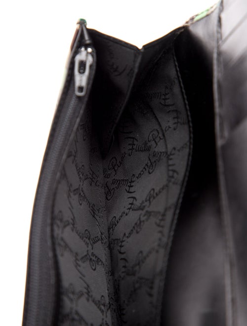 Emilio Pucci Leather Printed Wristlet