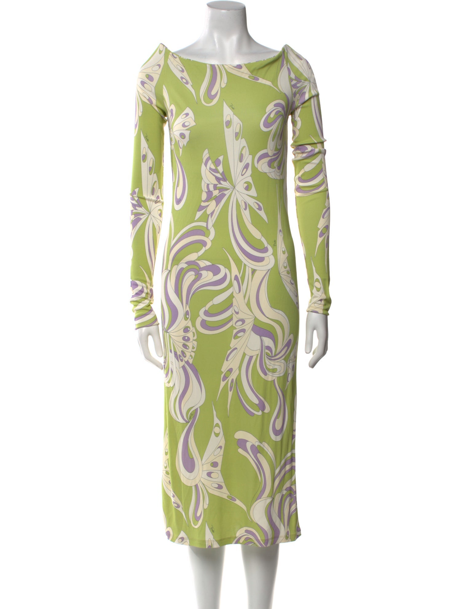 Emilio Pucci Printed Midi Length Dress