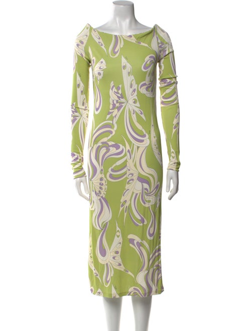 Emilio Pucci Printed Midi Length Dress